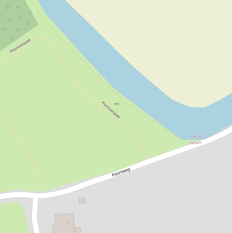 Kaart van het Poortvenpad.