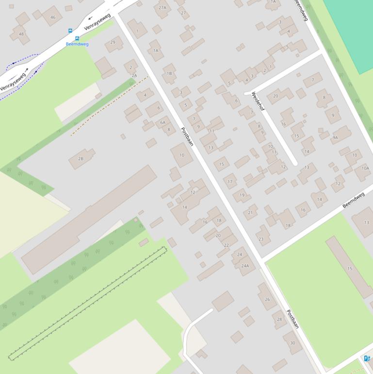 Kaart van  Postbaan.