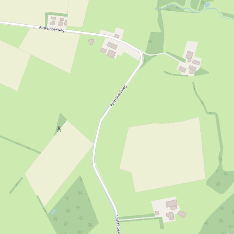 Kaart van de Postelhoekweg.