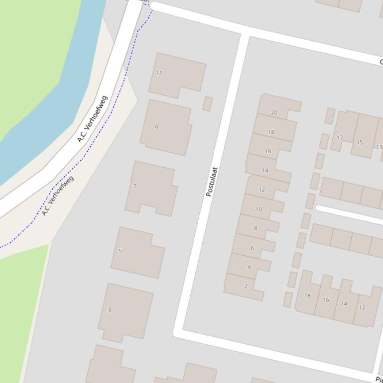 Kaart van  Postulaat.