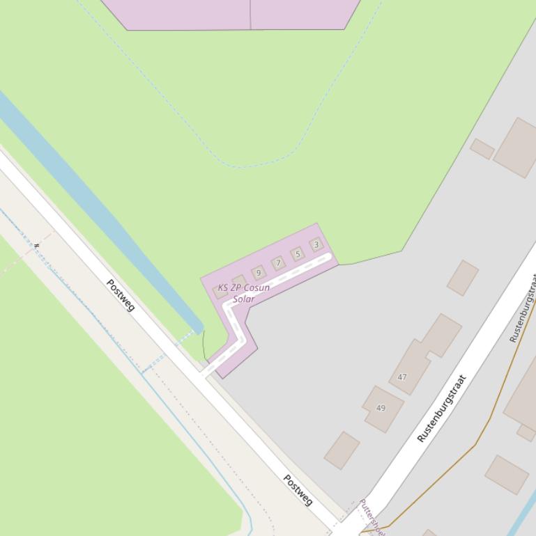 Kaart van de Postweg.