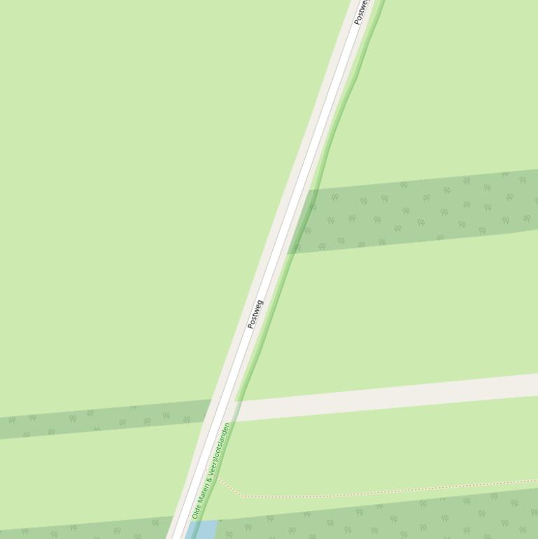 Kaart van de Postweg.