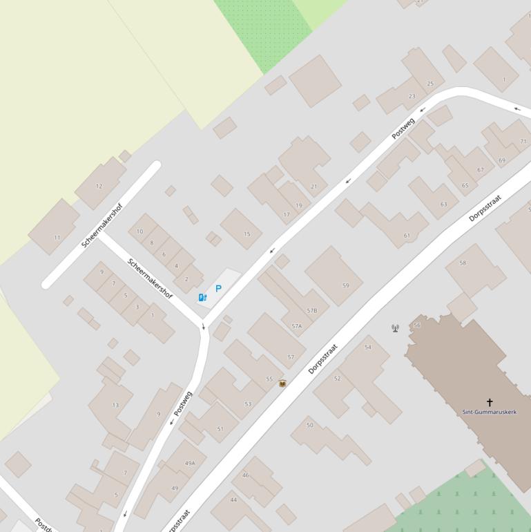 Kaart van de Postweg.