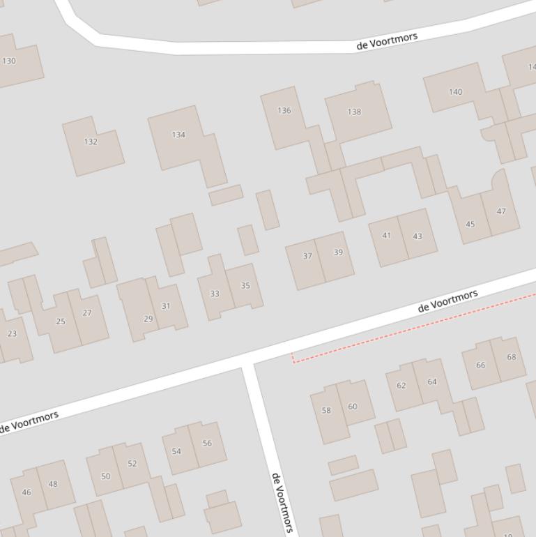 Kaart van het Potmanpad.