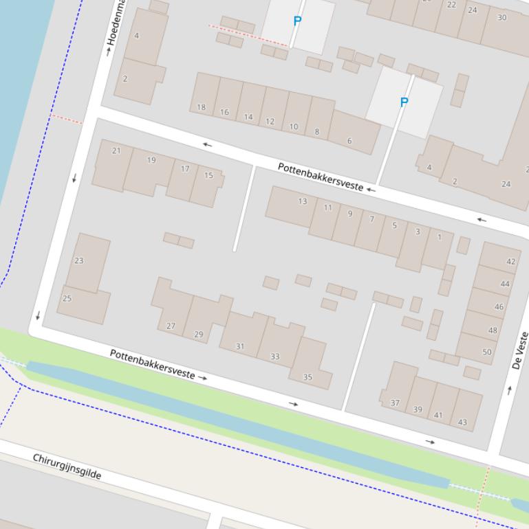 Kaart van  Pottenbakkersveste.