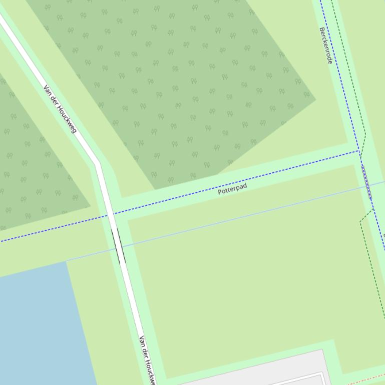 Kaart van het Potterpad.