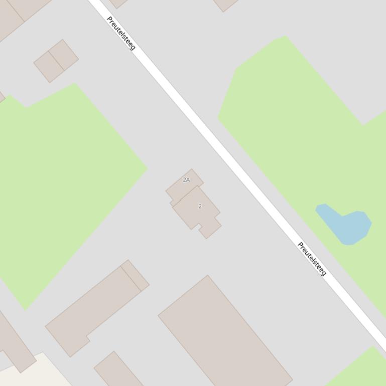 Kaart van de Preutelsteeg.