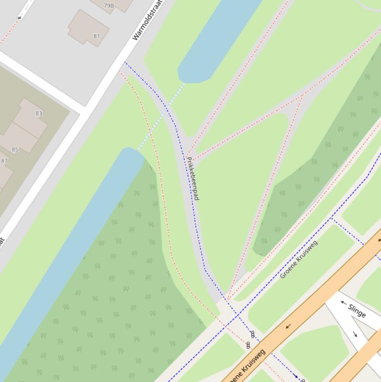 Kaart van het Prikkebeenpad.