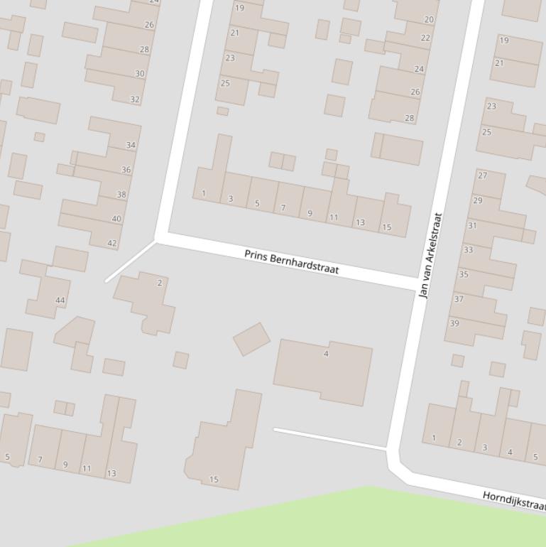 Kaart van de Prins Bernhardstraat.