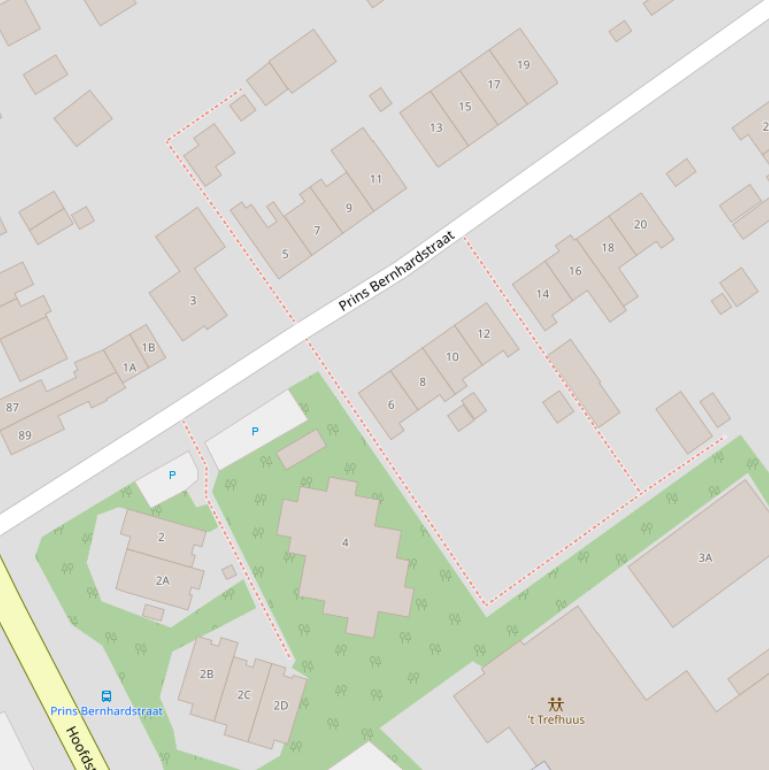 Kaart van de Prins Bernhardstraat.