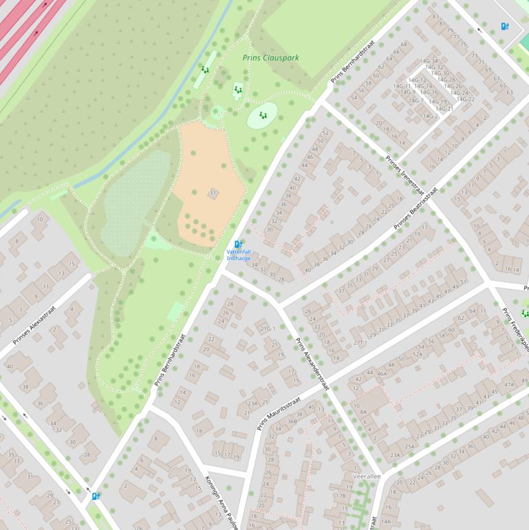 Kaart van de Prins Bernhardstraat.