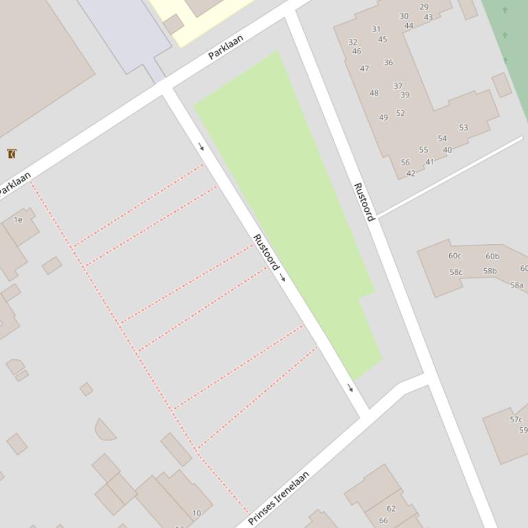 Kaart van de Prins Constantijnlaan.