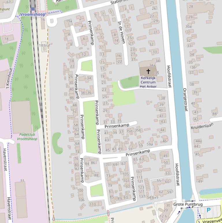 Kaart van  Prinsenkamp.