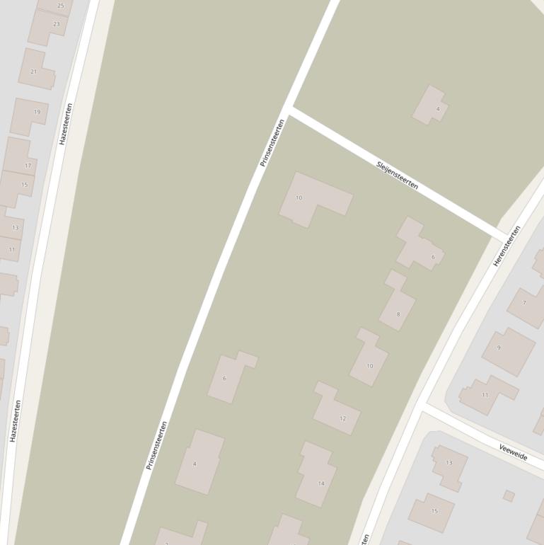 Kaart van  Prinsensteerten.