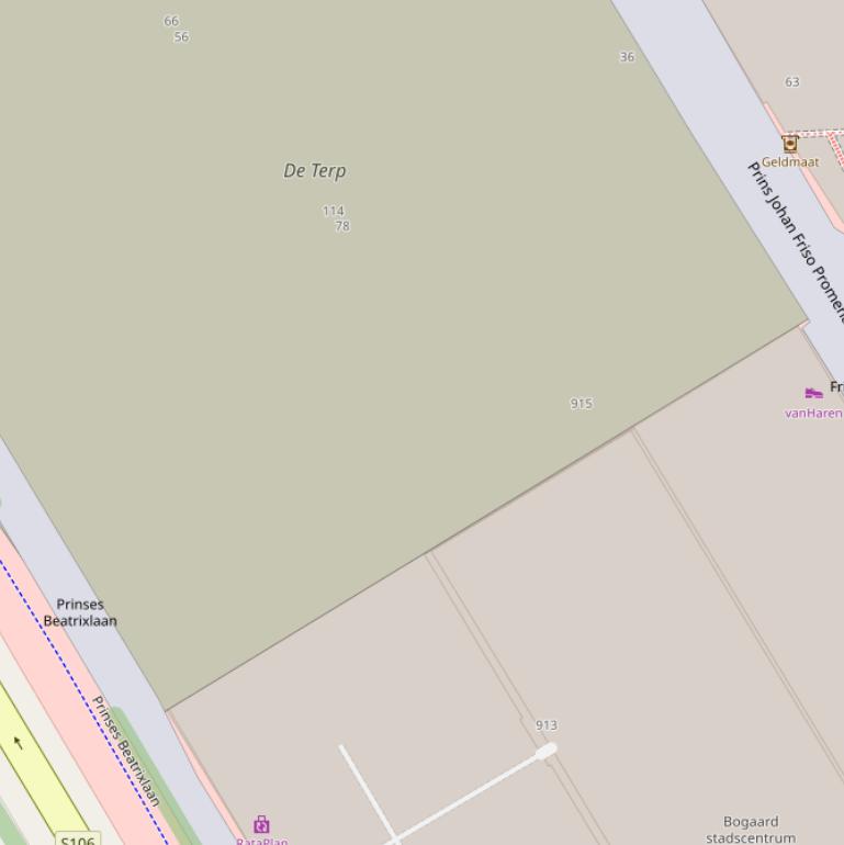 Kaart van  Prinses Amalia Promenade.