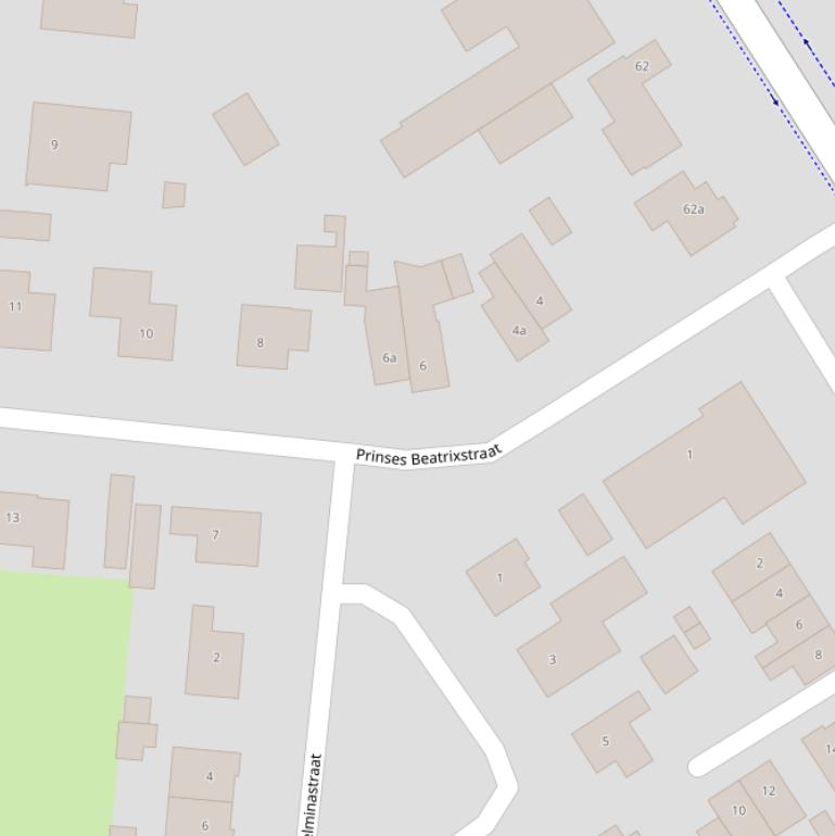 Kaart van de Prinses Beatrixstraat.