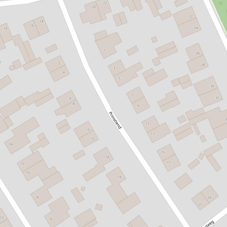 Kaart van  Prinstiend.