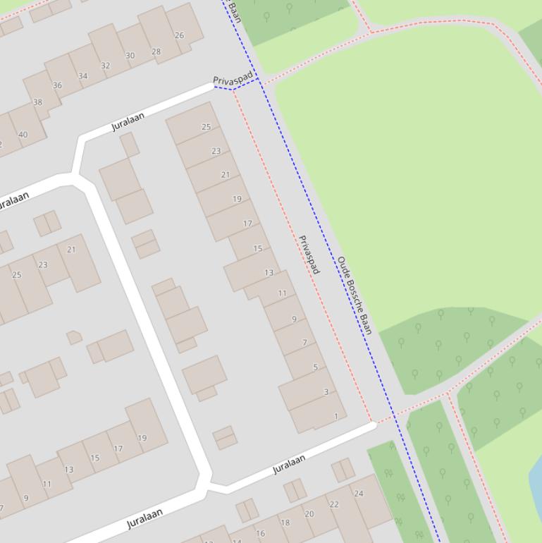 Kaart van het Privaspad.