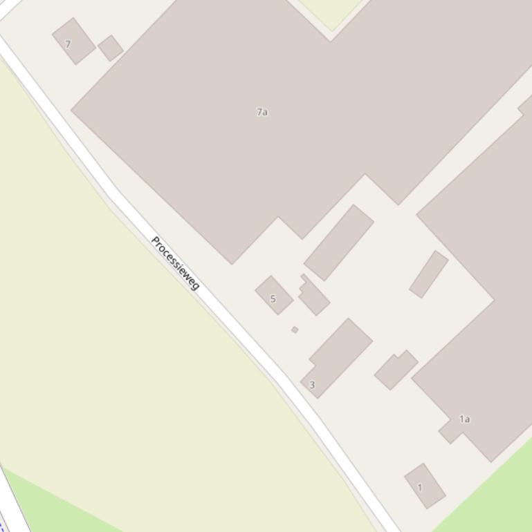 Kaart van de Processieweg.