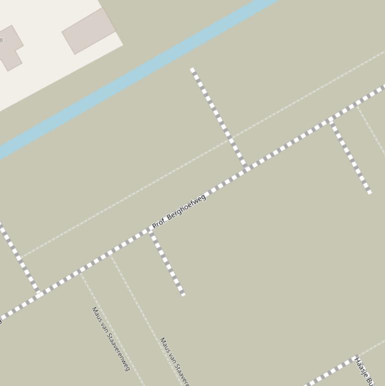 Kaart van de Prof. Berghoefweg.