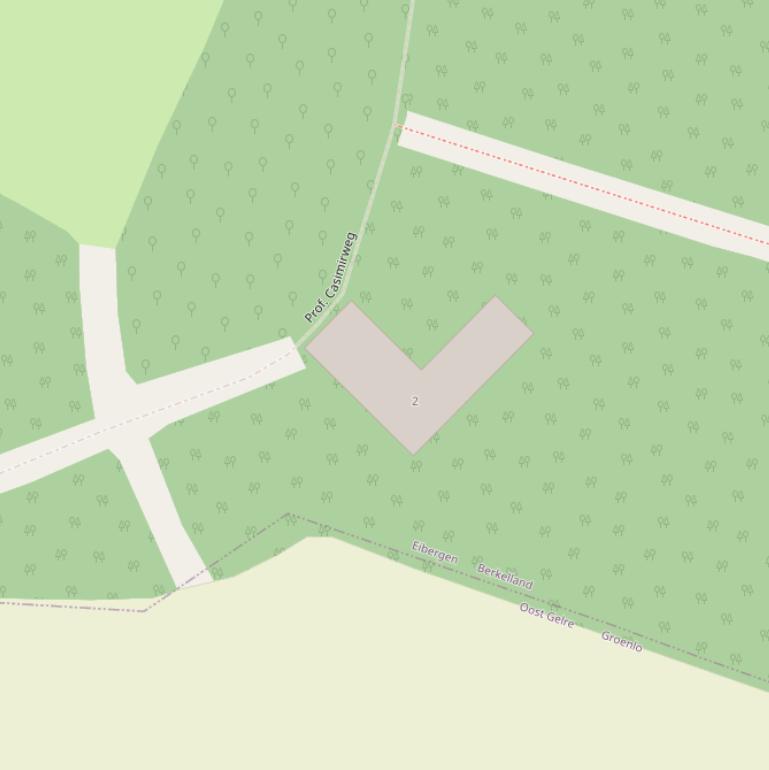 Kaart van de Prof. Casimirweg.