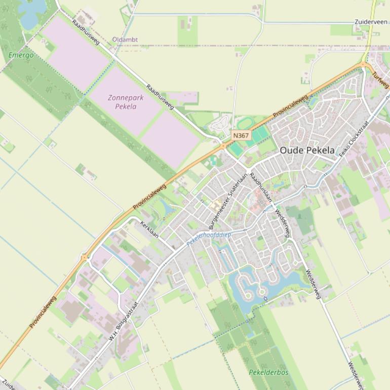 Kaart van  Provinciale Weg.
