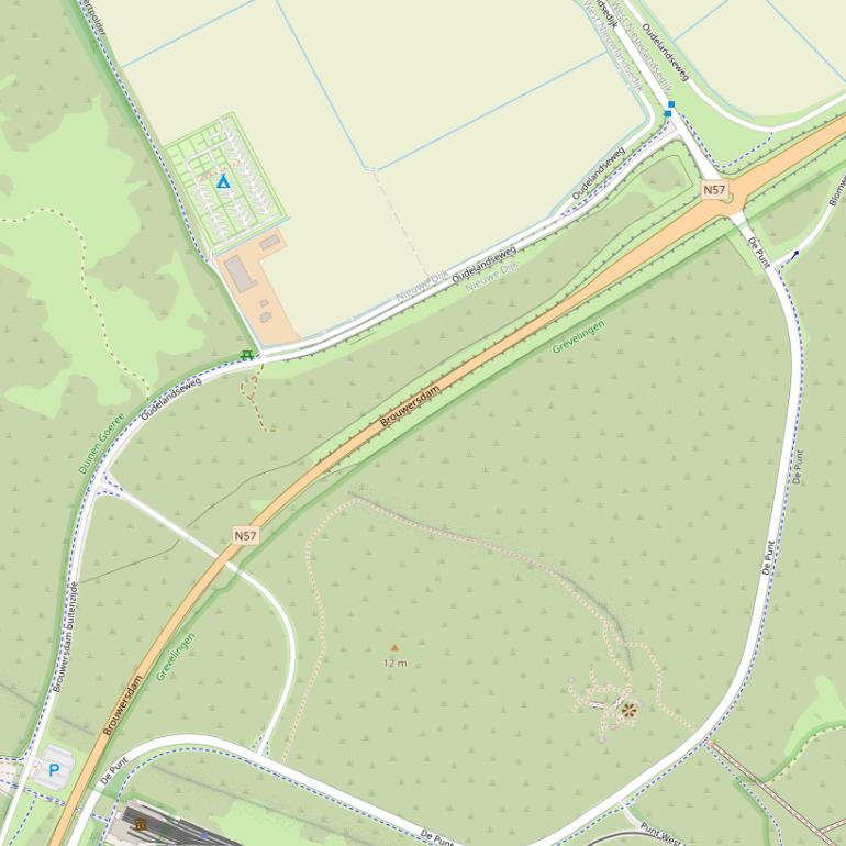 Kaart van de Provincialeweg.