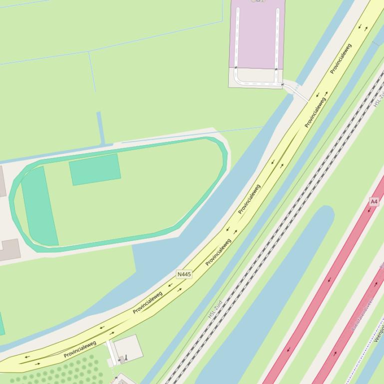 Kaart van de Provincialeweg.