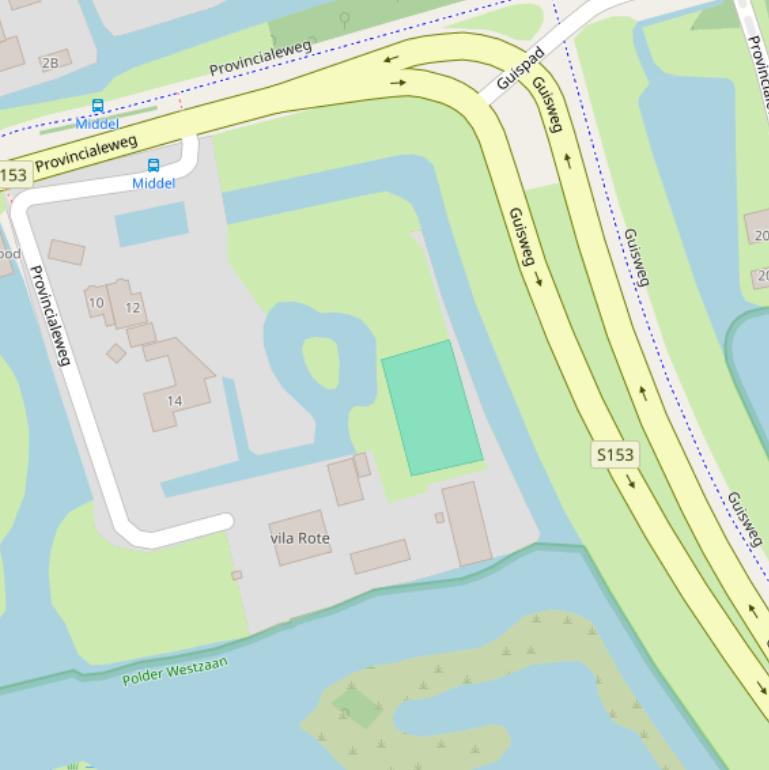 Kaart van de Provincialeweg.