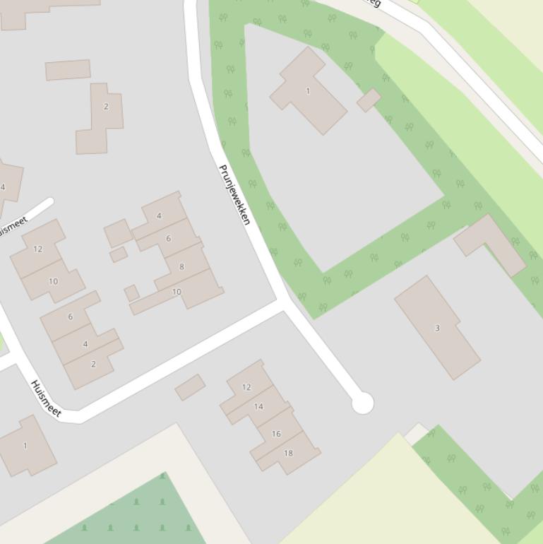 Kaart van  Prunjewekken.