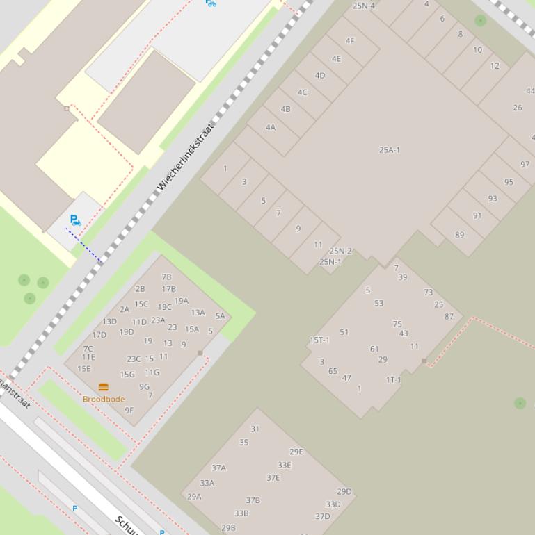 Kaart van het Puffelinckpad.