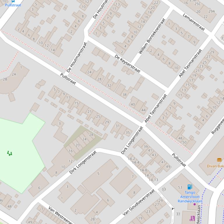 Kaart van de Pullstraat.