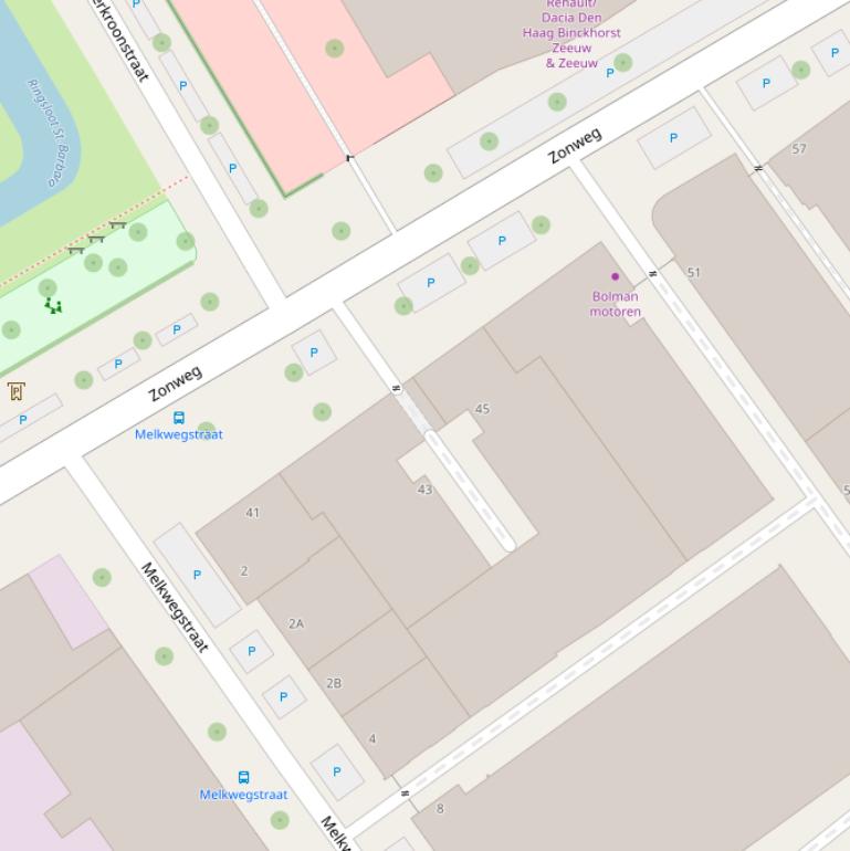 Kaart van de Pulsarweg.