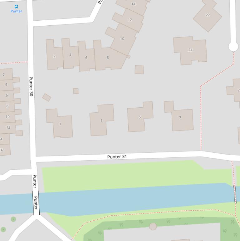 Kaart van  Punter 31.