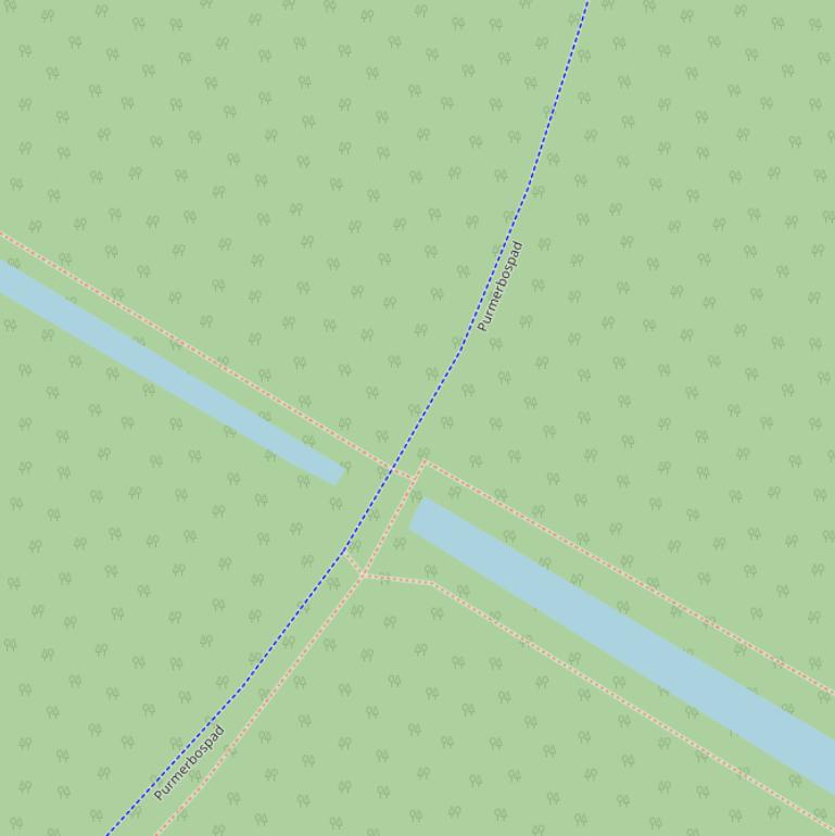 Kaart van het Purmerbospad.