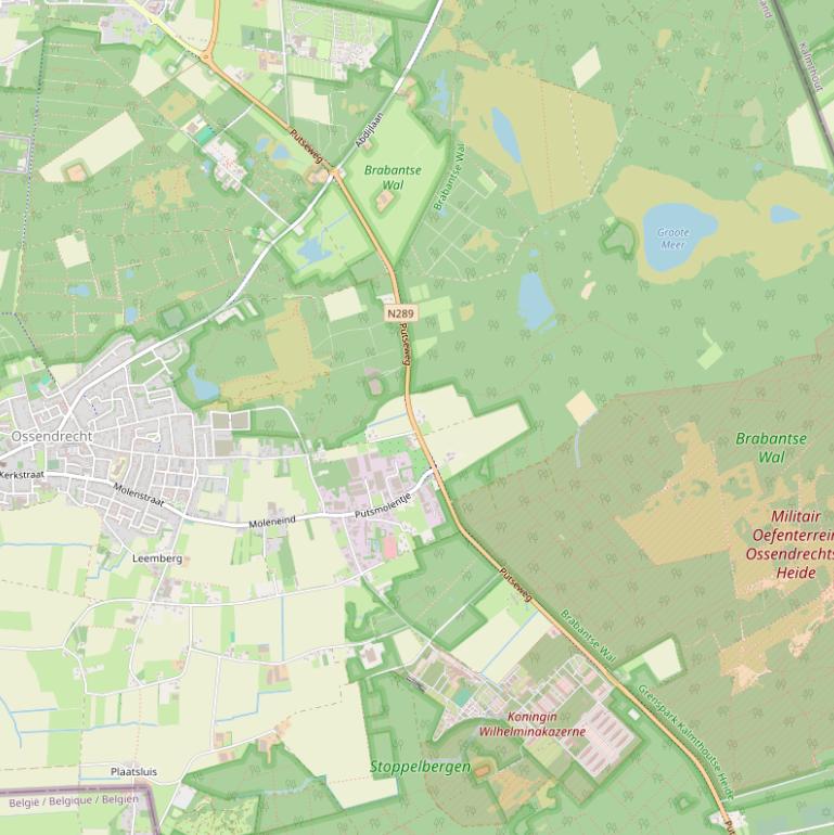 Kaart van de Putseweg.