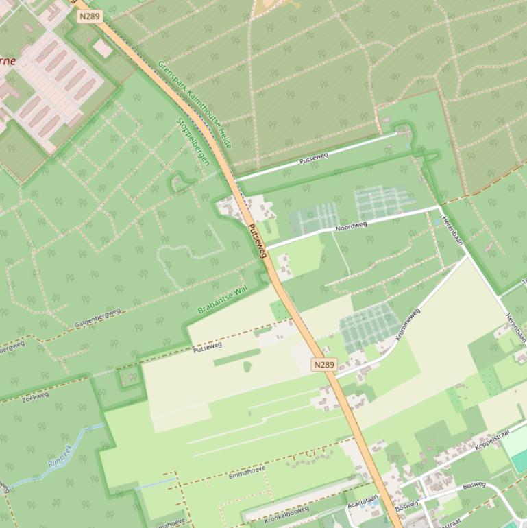 Kaart van de Putseweg.