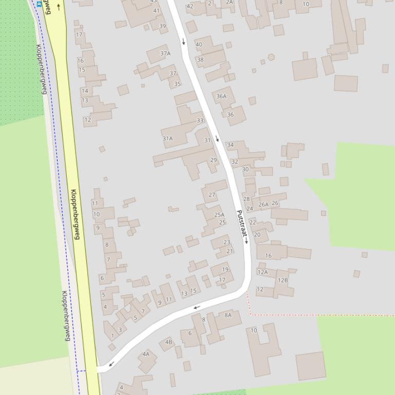 Kaart van de Putstraat.