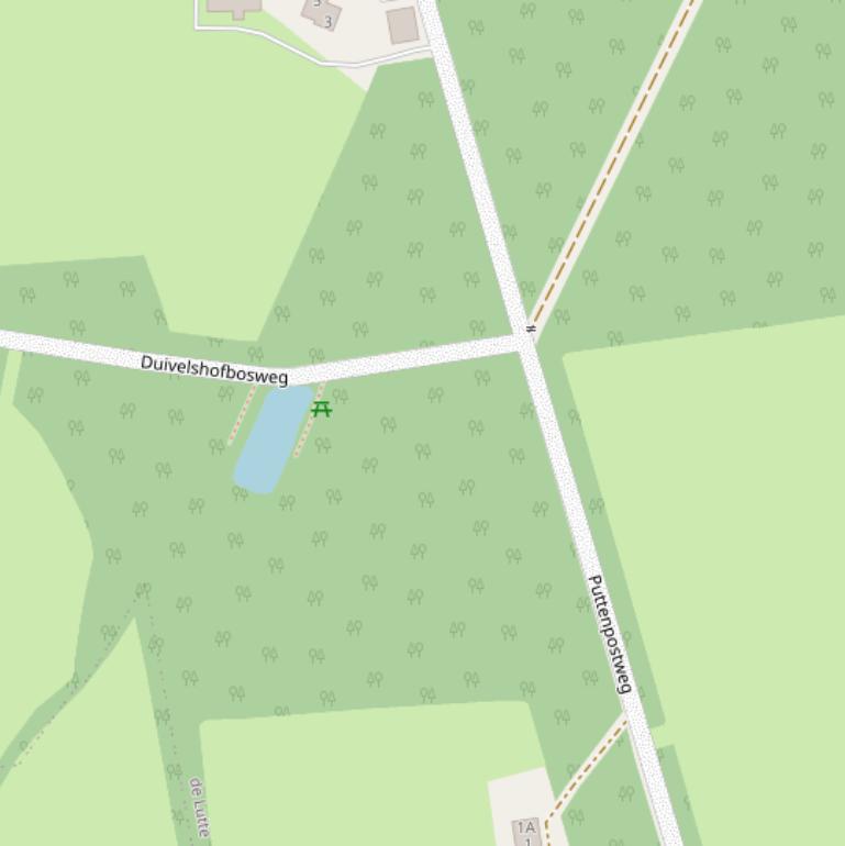 Kaart van de Puttenpostweg.