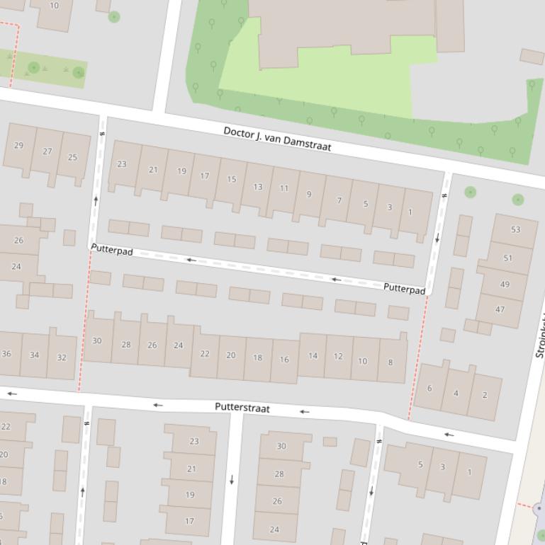 Kaart van het Putterpad.