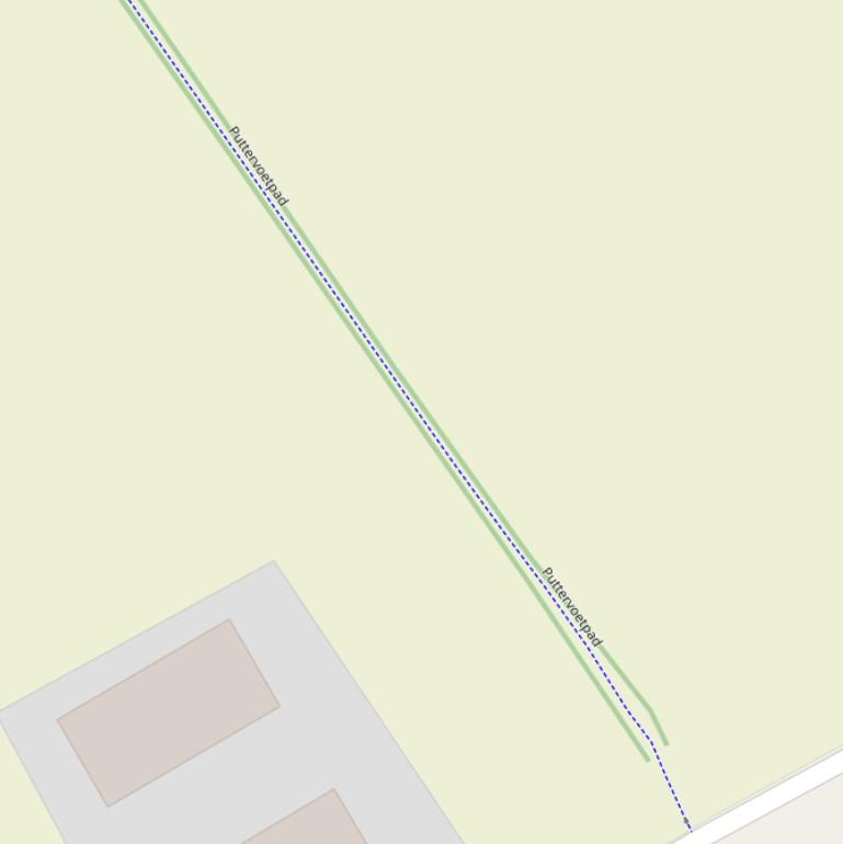 Kaart van het Puttervoetpad.