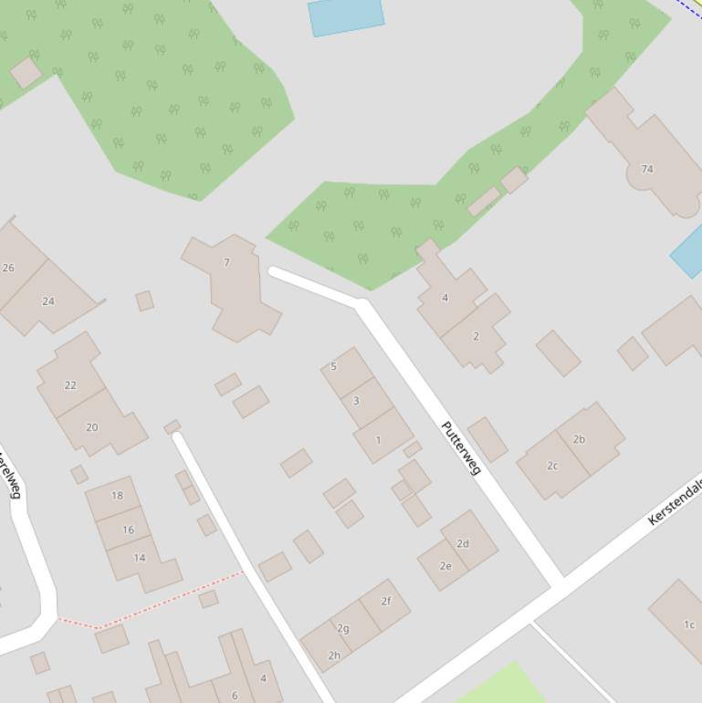 Kaart van de Putterweg.