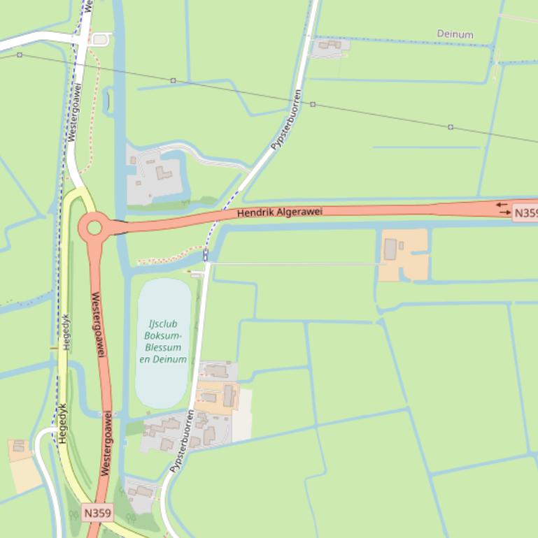 Kaart van  Pypsterbuorren.