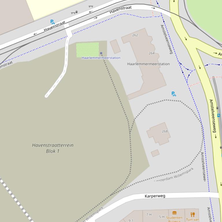 Kaart van het Pythiapad.