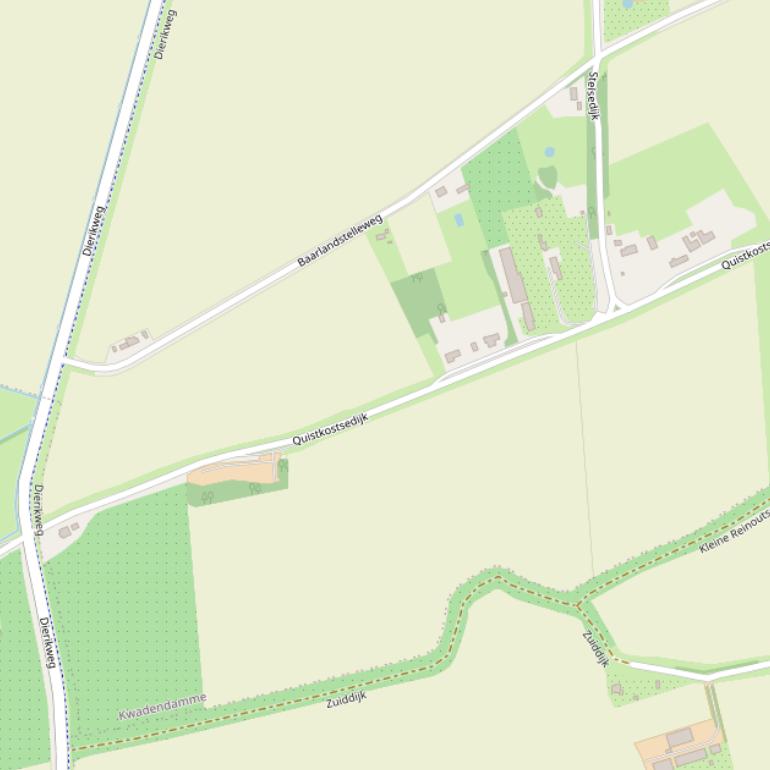Kaart van de Quistkostsedijk.