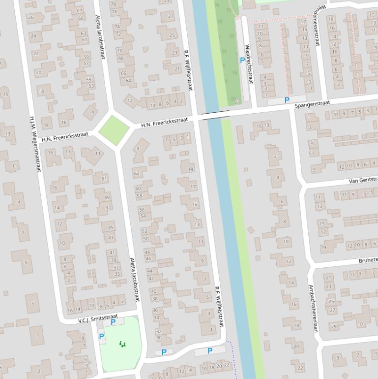 Kaart van de R.F. Wijffelsstraat.