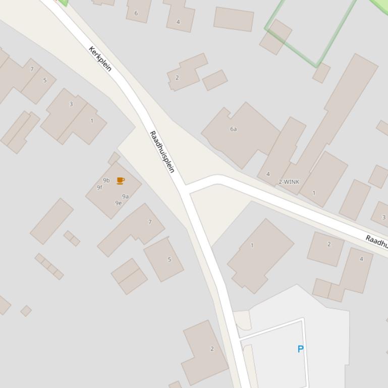 Kaart van het Raadhuisplein.