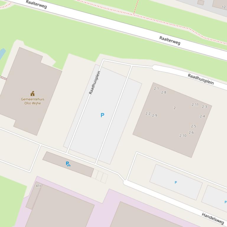 Kaart van het Raadhuisplein.