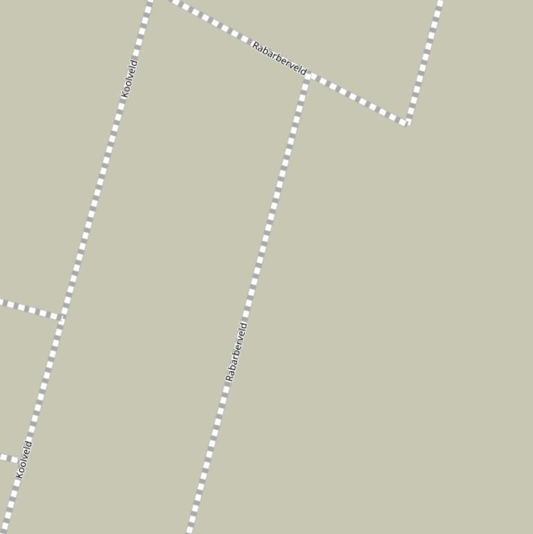 Kaart van het Rabarberveld.