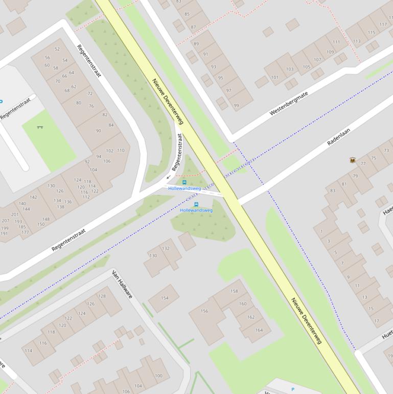 Kaart van het Radenpad.